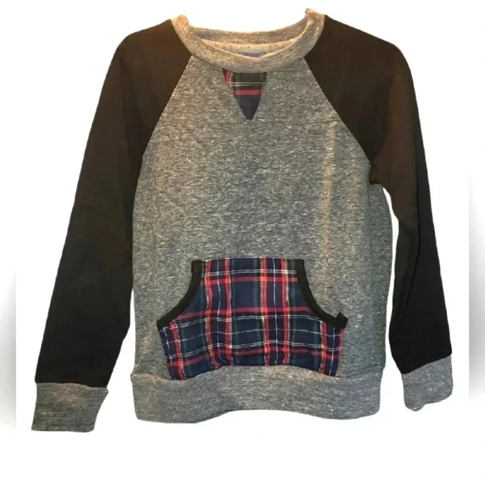 NWT Miki Miette Boy's Benji Long Sleeve in Holiday Plaid Size 5Y